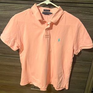Pink Ralph Lauren Women’s XL polo shirt